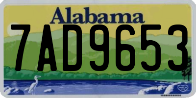 AL license plate 7AD9653