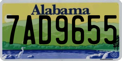 AL license plate 7AD9655