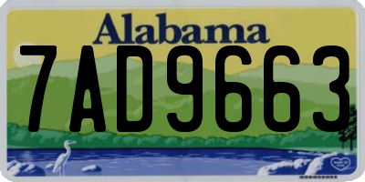 AL license plate 7AD9663