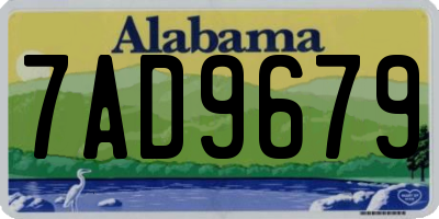 AL license plate 7AD9679