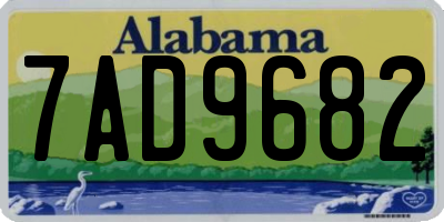 AL license plate 7AD9682