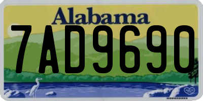 AL license plate 7AD9690