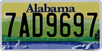 AL license plate 7AD9697
