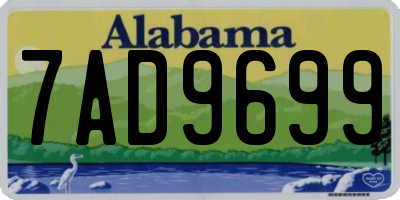 AL license plate 7AD9699