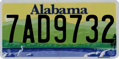 AL license plate 7AD9732