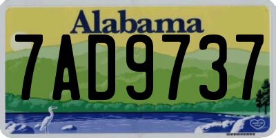 AL license plate 7AD9737