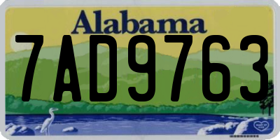 AL license plate 7AD9763