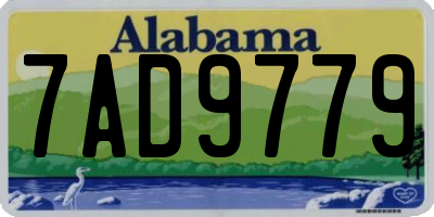 AL license plate 7AD9779