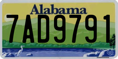 AL license plate 7AD9791