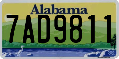 AL license plate 7AD9811