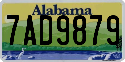 AL license plate 7AD9879