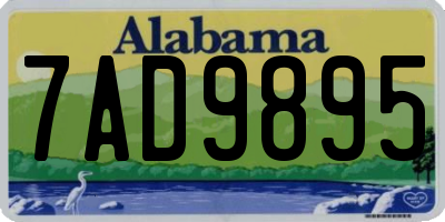 AL license plate 7AD9895