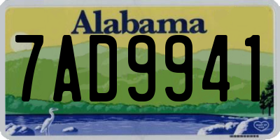 AL license plate 7AD9941