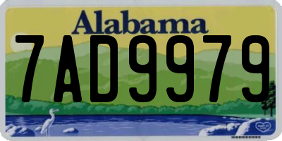 AL license plate 7AD9979