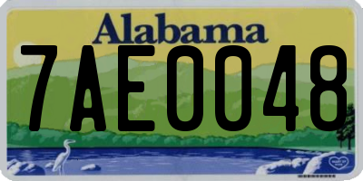 AL license plate 7AE0048