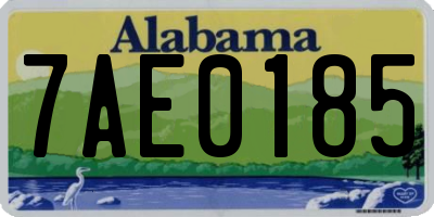 AL license plate 7AE0185