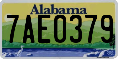 AL license plate 7AE0379