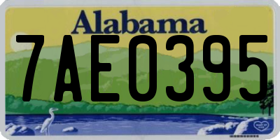 AL license plate 7AE0395