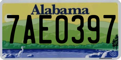 AL license plate 7AE0397