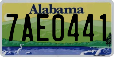 AL license plate 7AE0441