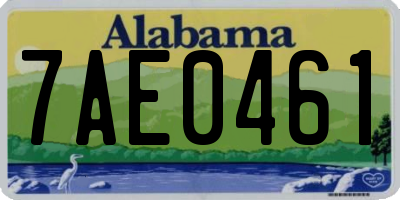 AL license plate 7AE0461