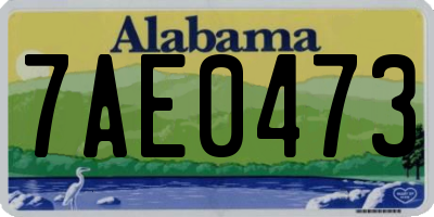 AL license plate 7AE0473