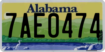 AL license plate 7AE0474