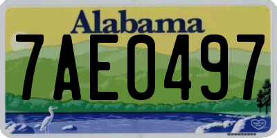 AL license plate 7AE0497
