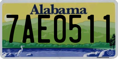 AL license plate 7AE0511
