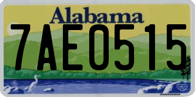 AL license plate 7AE0515