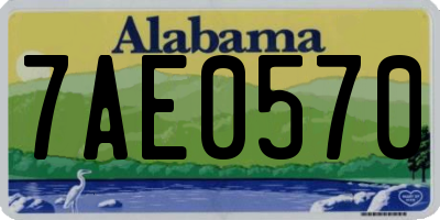 AL license plate 7AE0570