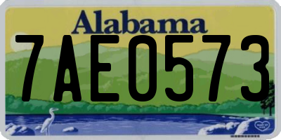 AL license plate 7AE0573