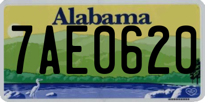 AL license plate 7AE0620