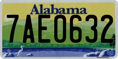 AL license plate 7AE0632
