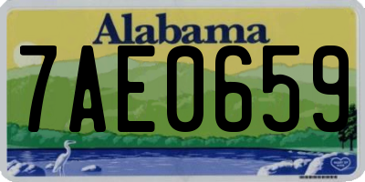 AL license plate 7AE0659