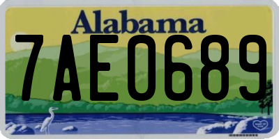 AL license plate 7AE0689