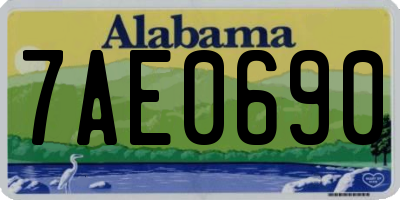 AL license plate 7AE0690