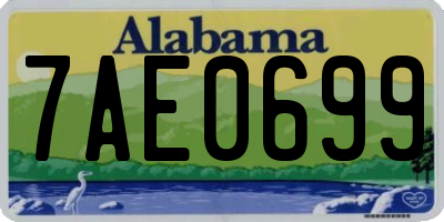AL license plate 7AE0699