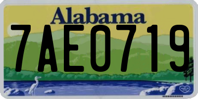 AL license plate 7AE0719