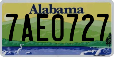 AL license plate 7AE0727