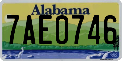 AL license plate 7AE0746