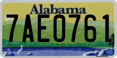 AL license plate 7AE0761
