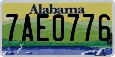 AL license plate 7AE0776