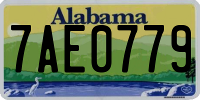 AL license plate 7AE0779