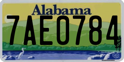 AL license plate 7AE0784