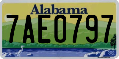 AL license plate 7AE0797