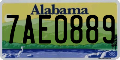 AL license plate 7AE0889