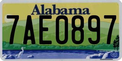 AL license plate 7AE0897