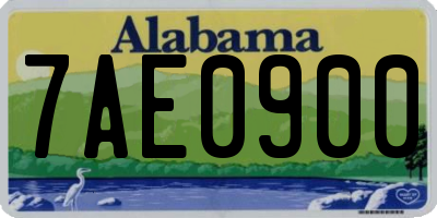 AL license plate 7AE0900