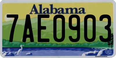 AL license plate 7AE0903